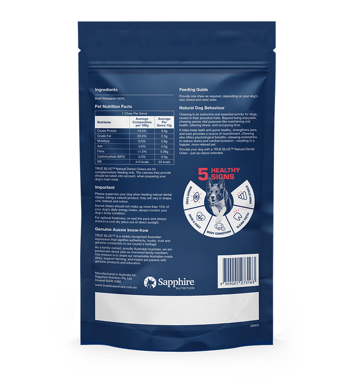 TRUE BLUE AUSSIE BEEF WEASANDS 7PCS