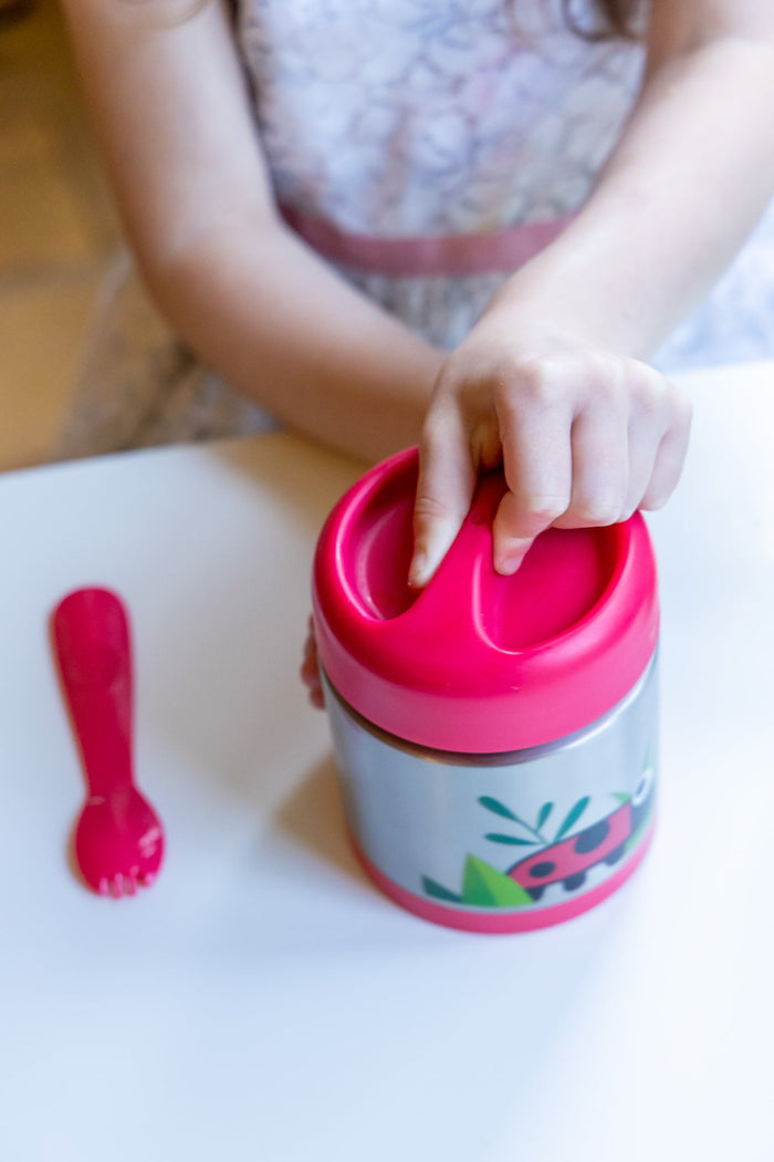 Tum Tum Thermal Food Flask with Magnetic Spork - Little Whispers