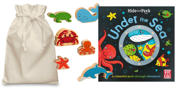 Under the Sea Story Sack with Lanka Kade Wooden Sea Creatures