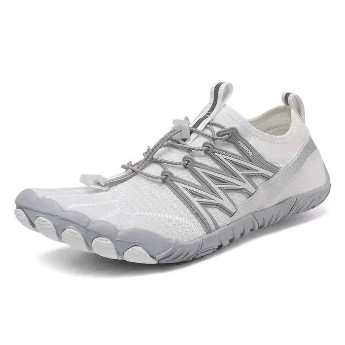 Unisex outdoor water shoes by Mead's Supply & Equipment Outfitters in black and green, designed for hiking and swimming.