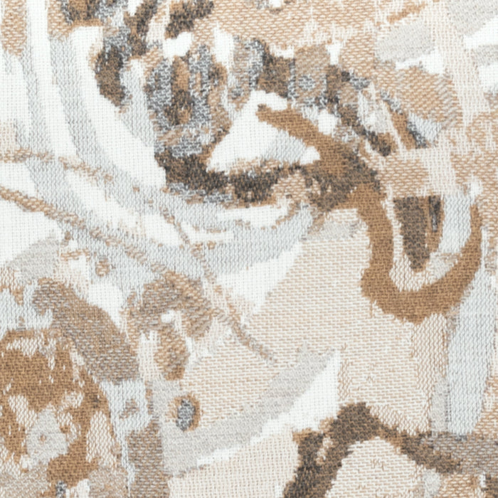 Detail image of Brown and gray abstract pillow square size for classic indoor and outdoor decor