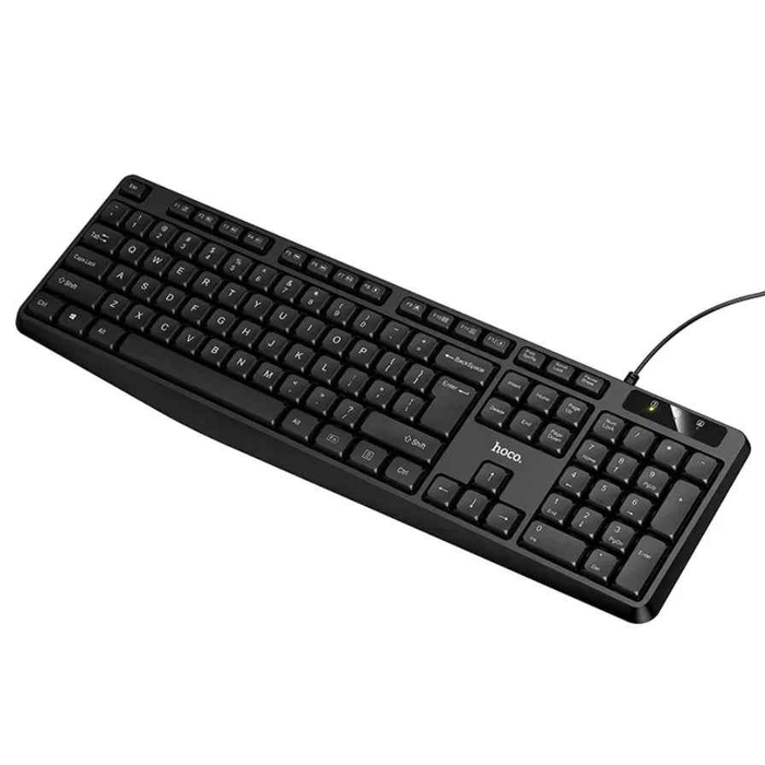 TechPlus USB wired full-size GM60 keyboard with black keys and standard layout, visible keys and cable in the image.