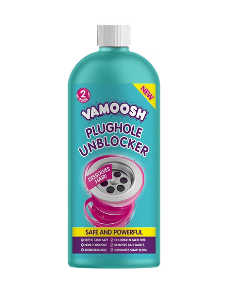 VAMOOSH PLUGHOLE UNBLOCKER 600ML