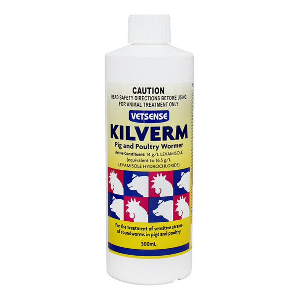 VETSENSE KILVERM PIG & POULTRY 500ML