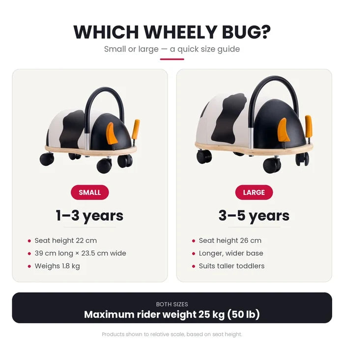 Wheelybug Cow Ride On (Direct Shipping)