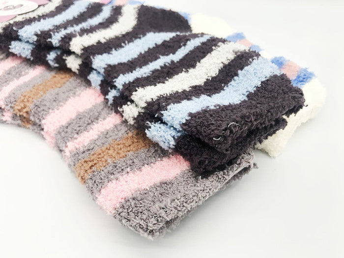 Pair of soft, warm fleece socks from dealonline.co.nz, showcasing cozy, thick fabric ideal for winter wear.